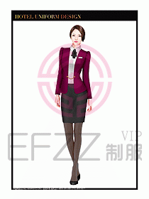 酒店大堂服務員制服設計圖720