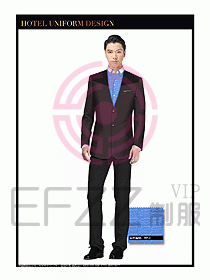 酒店大堂服務員制服設計圖721
