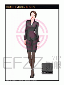 酒店大堂服務員制服設計圖726