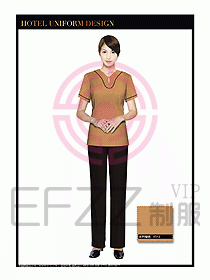 SPA按摩技師制服設計圖832