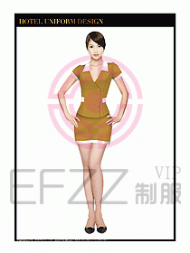 SPA按摩技師制服設計圖834