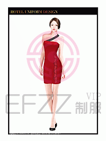 SPA按摩技師制服設計圖874