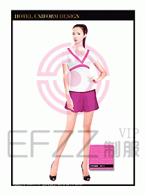SPA按摩技師制服設計圖878