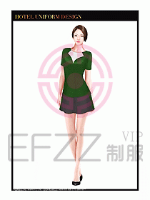 SPA按摩技師制服設計圖876