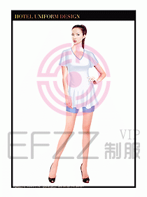 SPA按摩技師制服設計圖893