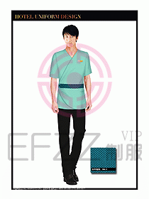 SPA按摩技師制服設(shè)計(jì)圖905