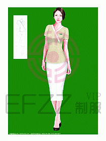 SPA按摩技師制服設(shè)計(jì)圖926