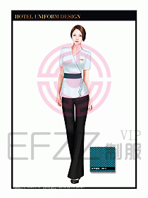 SPA按摩技師制服設計圖930