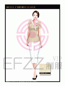 SPA按摩技師制服設計圖943