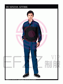 春秋款工程服服裝設計圖893