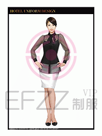 桑拿水療會(huì)所前臺(tái)服務(wù)員制服214