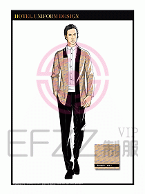 桑拿SPA咨客迎賓制服設計332