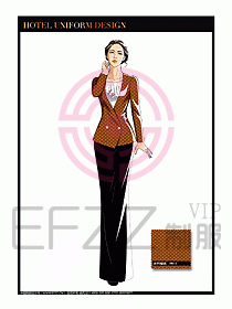 桑拿SPA咨客迎賓制服設計335