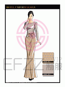 桑拿SPA咨客迎賓制服設計336