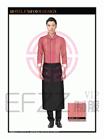 酒店西餐服務員制服設計932