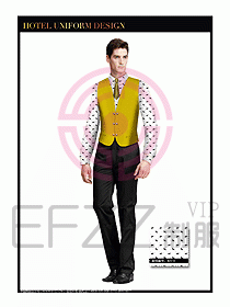 酒店西餐服務員制服設計938
