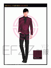 酒店西餐服務員制服設計966
