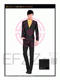 酒店西餐服務員制服設計965