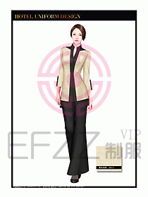 酒店西餐服務員制服設計974