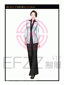 酒店西餐服務員制服設計971