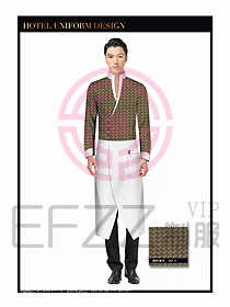 酒店西餐服務員制服設計992