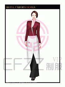 酒店西餐服務(wù)員制服設(shè)計993