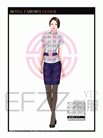 酒店西餐服務員制服設計1007
