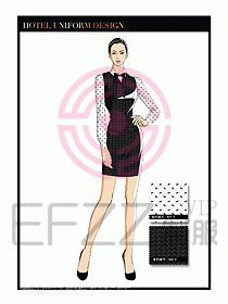 酒店西餐服務(wù)員制服設(shè)計(jì)1015