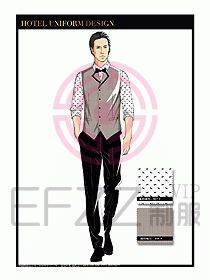 酒店西餐服務(wù)員制服設(shè)計1018