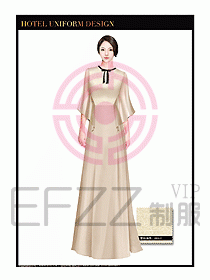 酒店制服西餐咨客服裝設計397