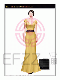 酒店制服西餐咨客服裝設計406