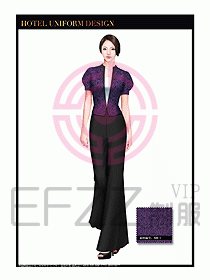 酒店制服西餐咨客服裝設計411