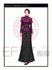酒店制服西餐咨客服裝設計412