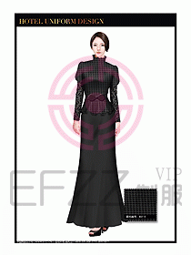 酒店制服西餐咨客服裝設計414