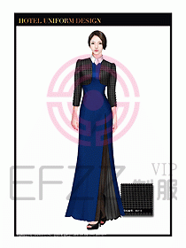 酒店制服西餐咨客服裝設(shè)計417