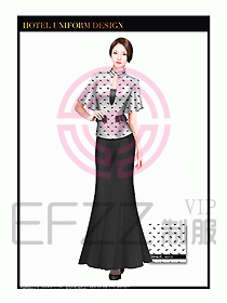 酒店制服西餐咨客服裝設計427