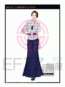 酒店制服西餐咨客服裝設(shè)計(jì)429