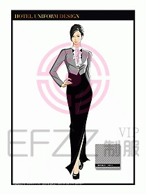 酒店制服西餐咨客服裝設計431