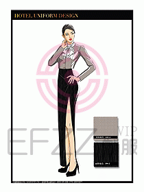 酒店制服西餐咨客服裝設(shè)計434