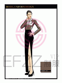 酒店制服西餐咨客服裝設(shè)計(jì)435