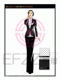 酒店制服西餐咨客服裝設計432