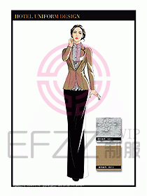 酒店制服西餐咨客服裝設(shè)計(jì)433