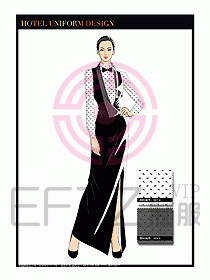 酒店制服西餐咨客服裝設計437