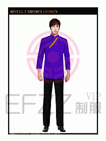 酒店制服客房服務員工衣設計394