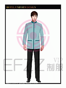 酒店制服客房服務員工衣設計399