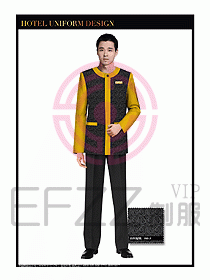 酒店制服客房服務員工衣設計405