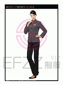 酒店制服客房服務員工衣設計408