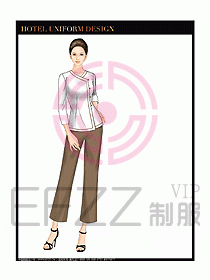 酒店制服客房服務(wù)員工衣設(shè)計414