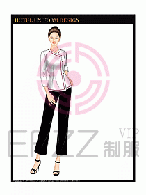 酒店制服客房服務員工衣設計419
