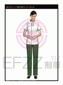 酒店制服客房服務員工衣設(shè)計428